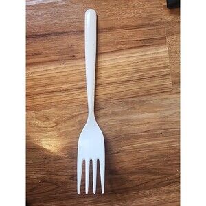 VTG COPCO USA White Melamine Serving Fork  # 652